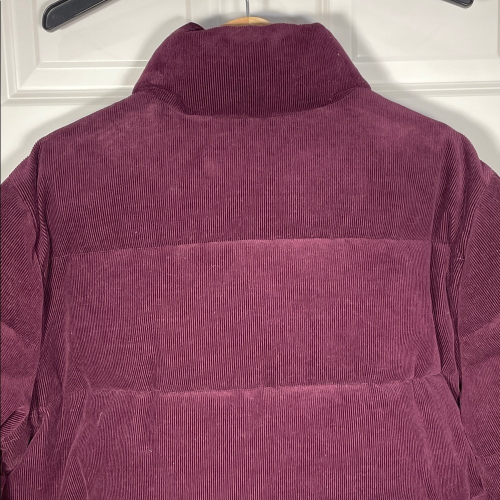 Levi's Zoe Corduroy Jacket Size XXL Full Zip Coat Burgundy Puffer Red Purple - Picture 12 of 17